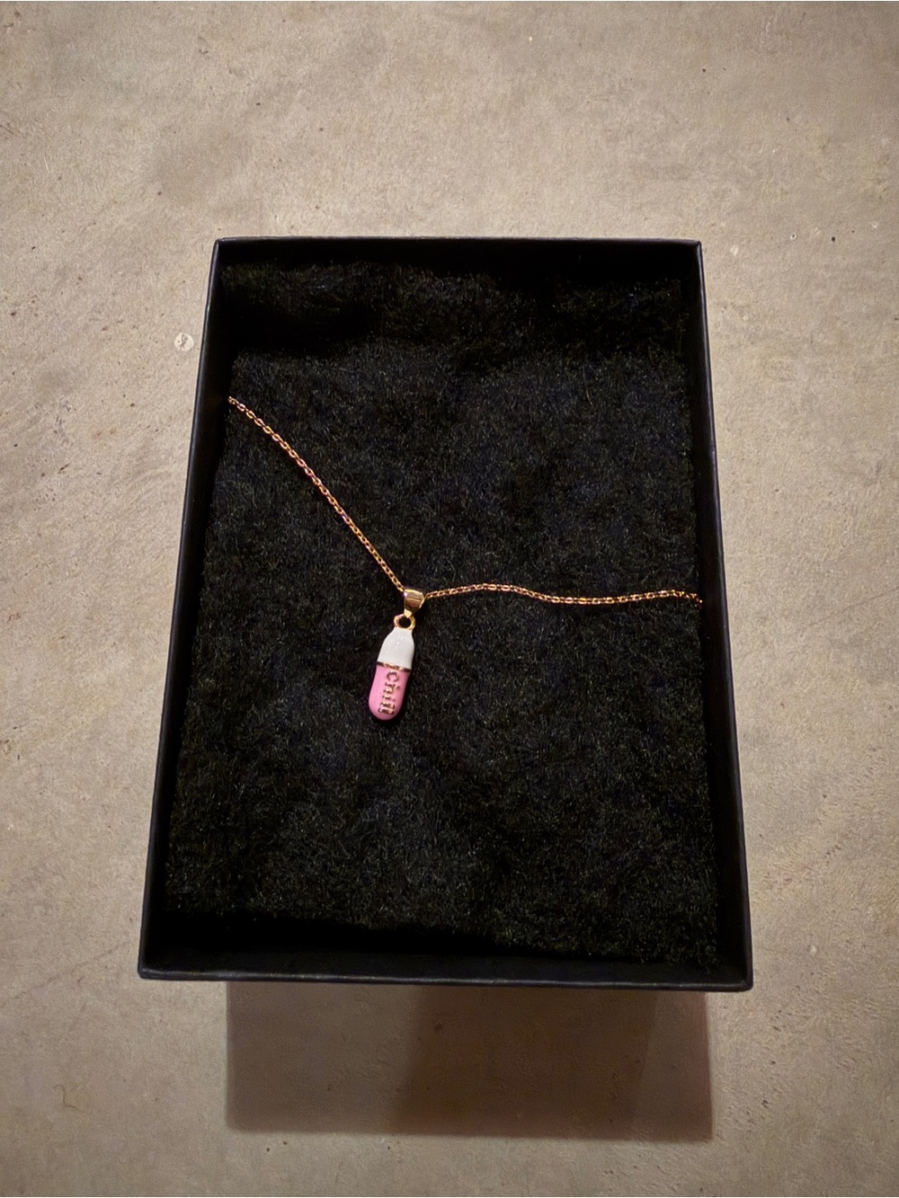 Pink “Chill Pill” Necklace